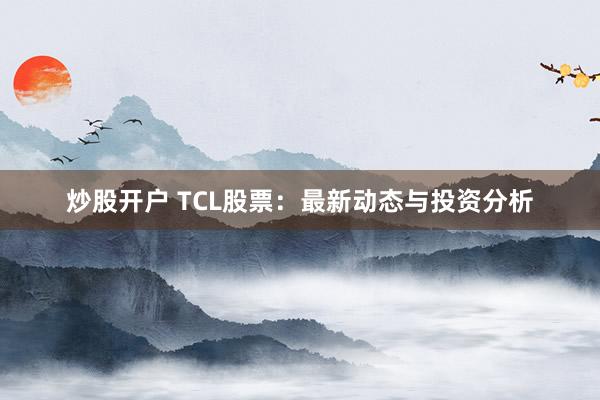 炒股开户 TCL股票：最新动态与投资分析