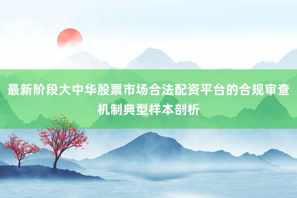 最新阶段大中华股票市场合法配资平台的合规审查机制典型样本剖析