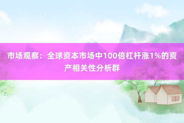 市场观察：全球资本市场中100倍杠杆涨1%的资产相关性分析群